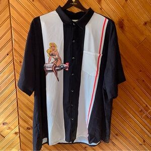 royaura hawaiian shirt PIN UP girl on A10 inspired bomb